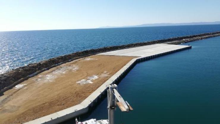 Enez Deniz Gümrük Kapısı rıhtım inşaatı tamamlandı