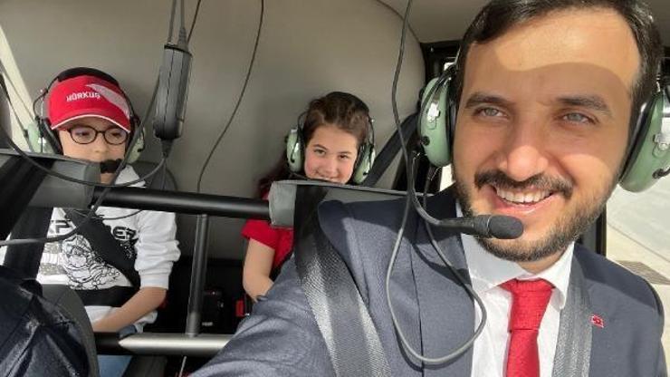 23 Nisan’ı gökyüzünde kutladılar
