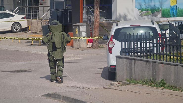 İzmitte hareketli dakikalar; fünye ile patlatıldı