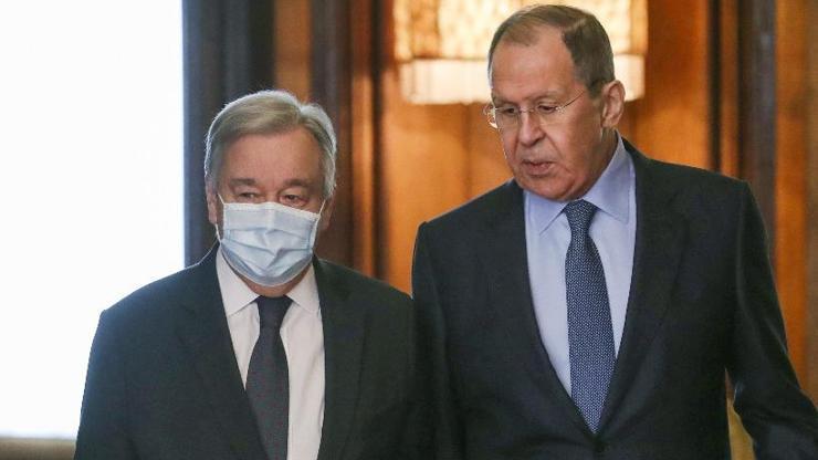 BM Genel Sekreteri Rusyada Lavrovdan müzakere açıklaması