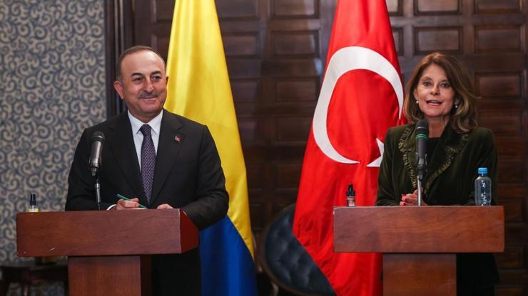 Bakan Çavuşoğlu Kolombiyada açıkladı: Hedef 5 milyar dolar