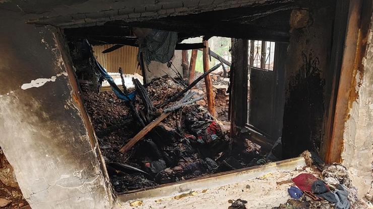 Konyada acı olay: Anne ve oğlu yangında öldü