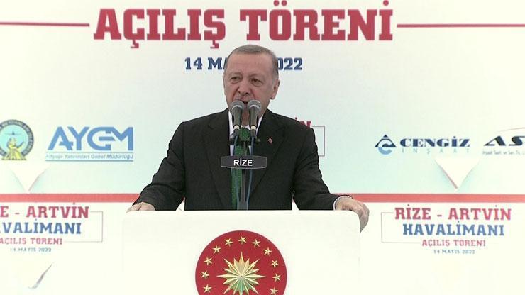 Son dakika... Rize-Artvin Havalimanı açıldı Cumhurbaşkanı Erdoğan ve Aliyevden önemli açıklamalar