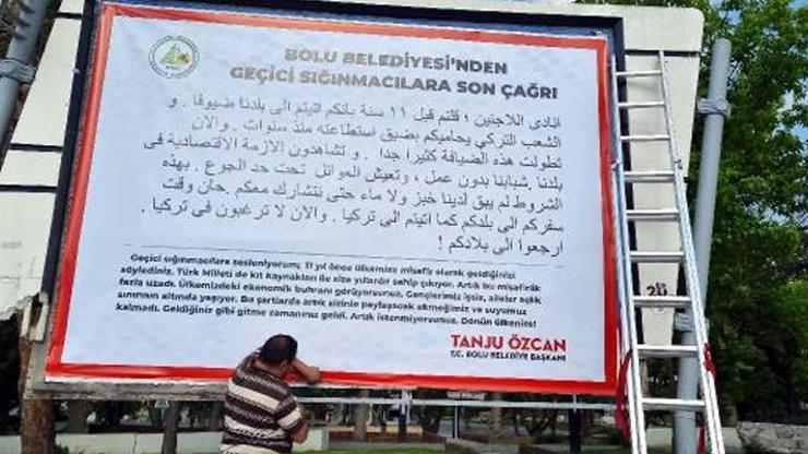 Tanju Özcan’dan sığınmacılara, Artık istenmiyorsunuz, dönün ülkenize ilanı