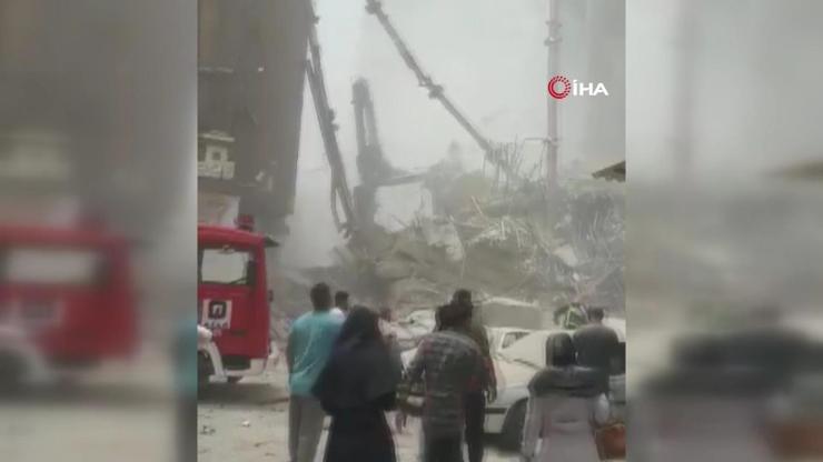 İranda 10 katlı bina çöktü: Can kaybı 4’e yükseldi