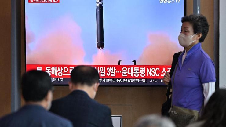 Kuzey Kore, Bidenı füzelerle uğurladı