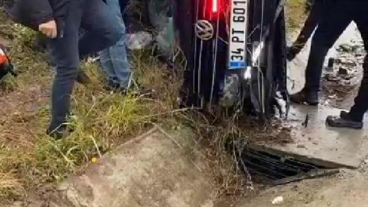 Şentopun koruma ekibi kaza yaptı