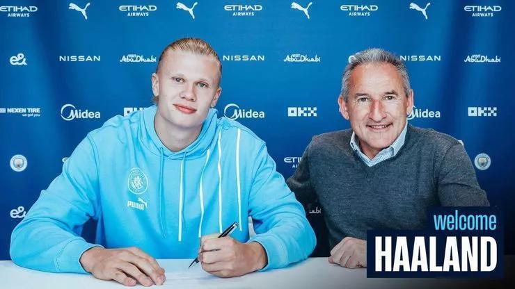 Son dakika... Erling Haaland resmen Manchester Cityde