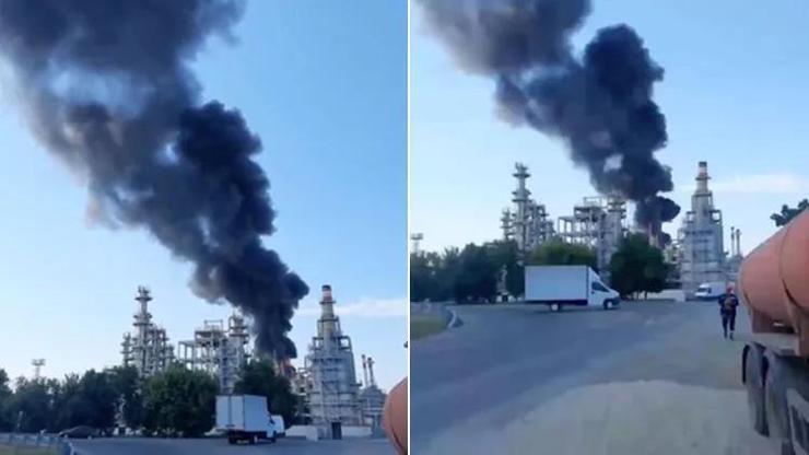 Rus petrol rafinerisi yangınında kamikaze drone iddiası