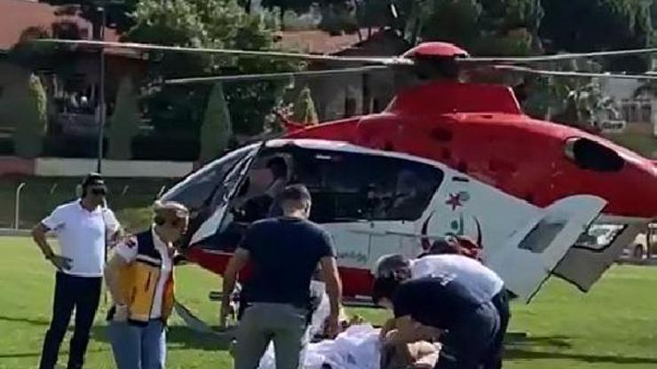 Elektrikli bisikletle çarpışan motosikletin polis memuru olan sürücüsü ağır yaralandı Elektrikli bisikletle çarpışan motosikletin polis memuru olan sürücüsü ağır yaralandı