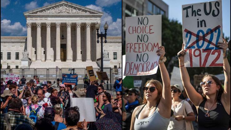 ABDde kürtaj kararına tepki: Binlerce kişi sokağa döküldü