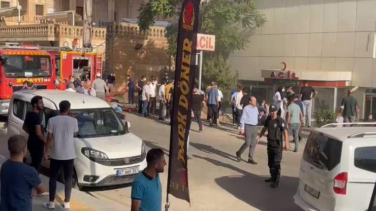 Mardin’de özel hastanede yangın 100den fazla hasta tahliye edildi