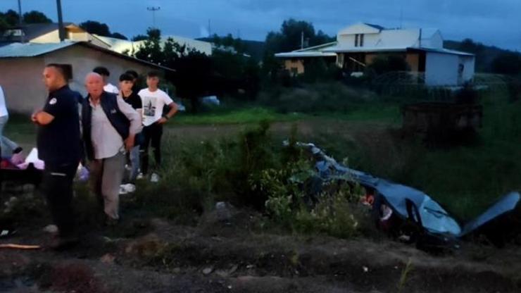 Kontrolden çıkan otomobil takla attı: Bir aileden geriye baba ve ikiz bebekler kaldı