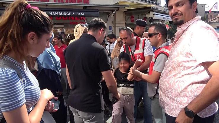 12 yaşındaki hırsız, Taksimi inletti