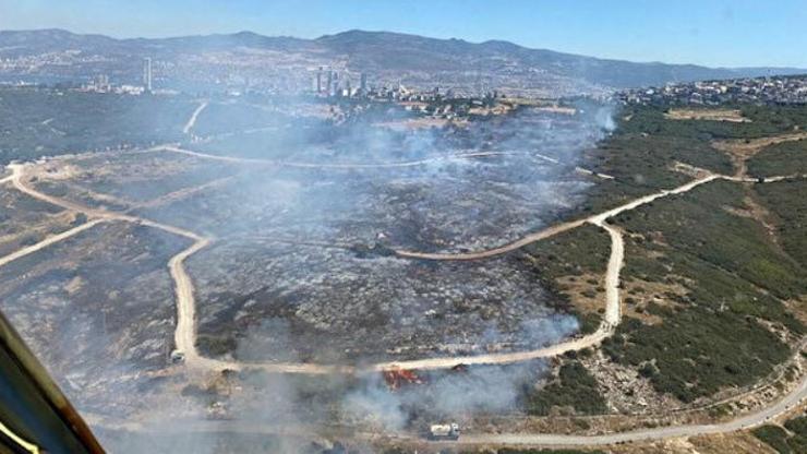 Seferihisar orman yangını son durum İzmir Seferihisar orman yangını söndürüldü mü