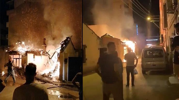 Kullanılmayan bina alev alev yandı: Mahalleli sokağa döküldü