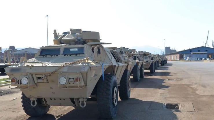 Yunanistan silahlanmaya devam ediyor 90 ABD zırhlı aracı Selanik’te teslim alındı