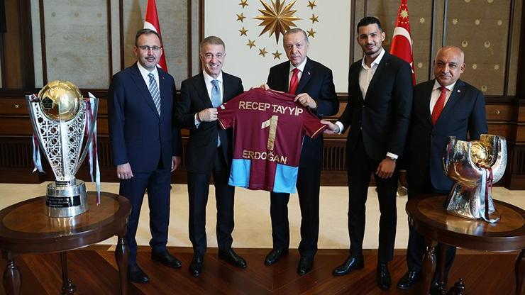 Cumhurbaşkanı Erdoğan, Trabzonsporu konuk etti