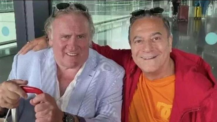 Gerard Depardieu ile Mehmet Ali Erbilden fotoğraf