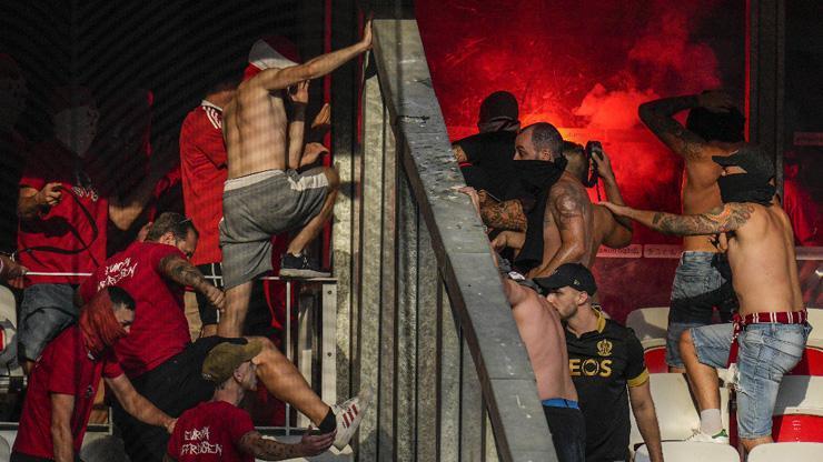 Nice-Köln maçı öncesi çıkan olaylarda 18 kişi yaralandı