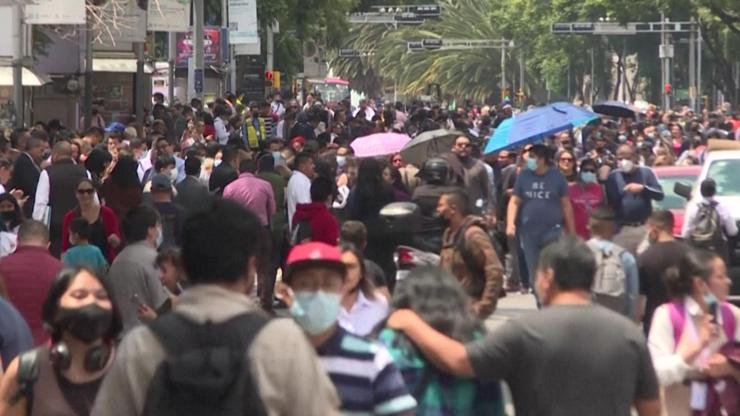 Meksikada deprem tatbikatı sonrası deprem oldu