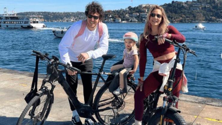 Müge Boz ve ailesi bisiklet turunda