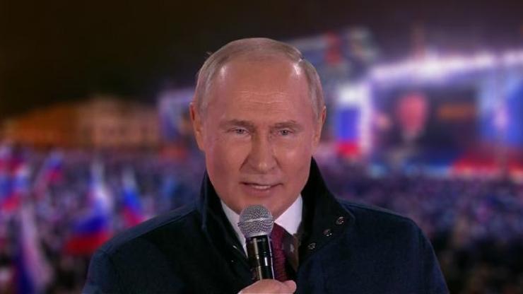 Putin, Moskovadaki ilhak kutlamalarında konuştu: Evinize hoş geldiniz