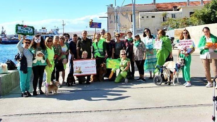 Gelibolu Dost Patiler Derneğinden Hayvanları Koruma Günü yürüyüşü