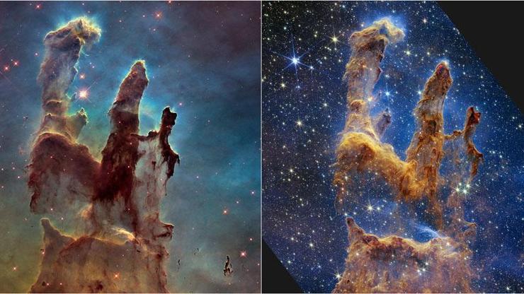 NASAdan gözleri kamaştıran fotoğraf: Yaratılış Sütunları