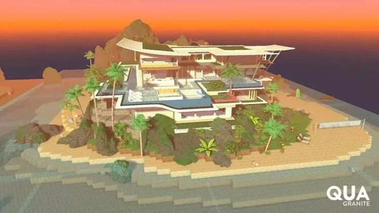 QUA, Sandbox’taki adasında villa tasarımını tamamladı