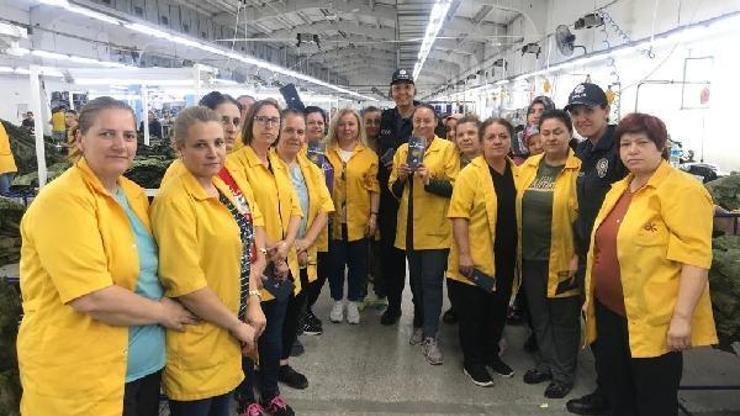 Edirne’de fabrikada çalışan kadınlar, KADES hakkında bilgilendirildi