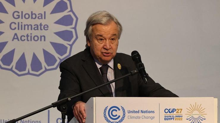 Guterres, COP27’de konuşma kağıtlarını karıştırdı