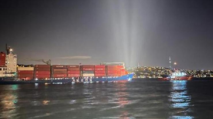 İstanbul Boğazında gemi arızası
