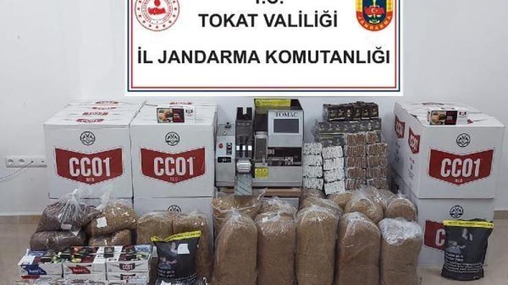 Tokatta kaçak sigara operasyonu