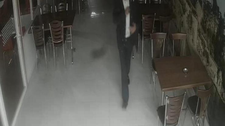 Restorandan hırsızlık  kamerada