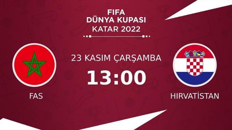 Fas-Hırvatistan maçı ne zaman, saat kaçta, hangi kanalda 2022 FIFA Dünya Kupası heyecanı devam ediyor