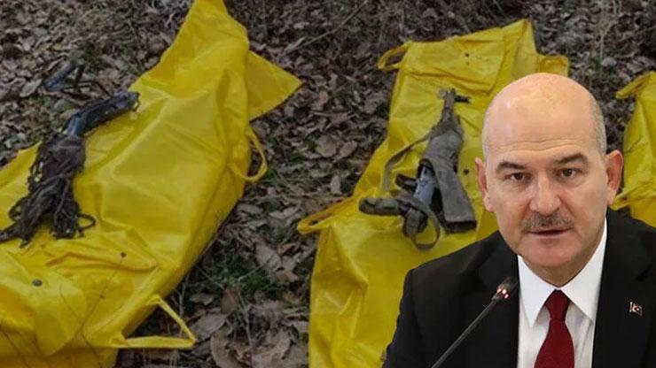 Bakan Soylu Şırnaktaki operasyonun detaylarını paylaştı: 3 terörist daha sarı torbada