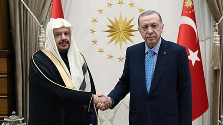 Erdoğan, Suudi Arabistan Şura Meclisi Başkanı Al Şeyhi kabul etti