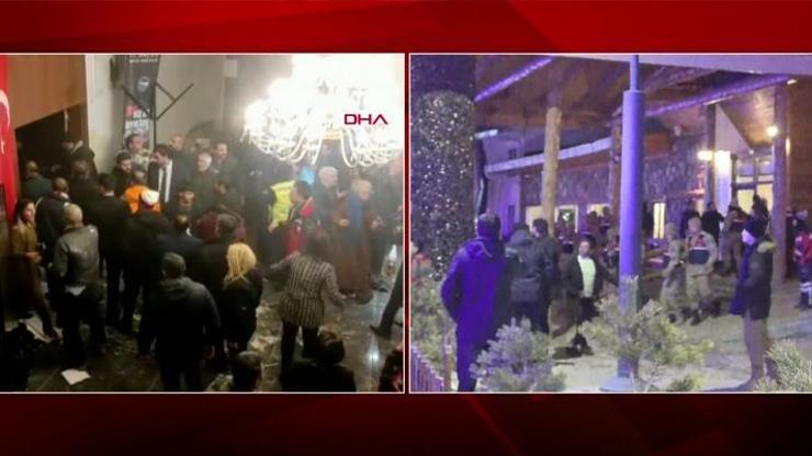 Son dakika haberi: Sarıkamışta otelin çatısı çöktü 32 kişi yaralandı