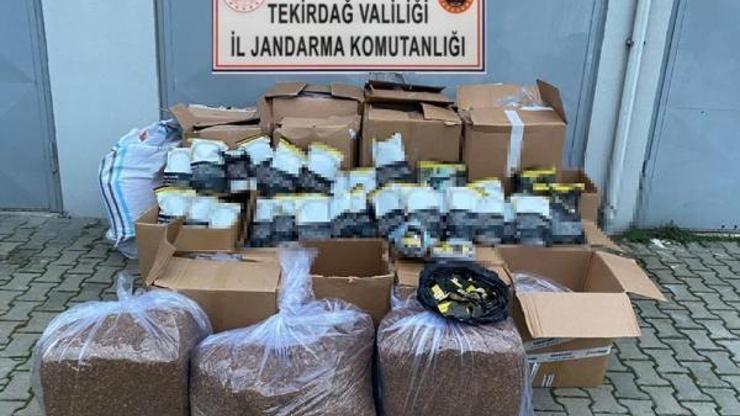 Kapaklıda depoda 386 kilo kaçak tütün ele geçirildi