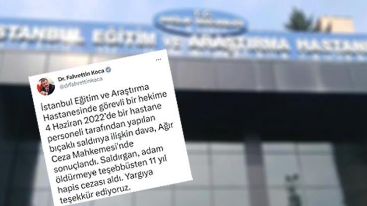 Doktora bıçakla saldırmıştı O temizlik görevlisi hakkında karar