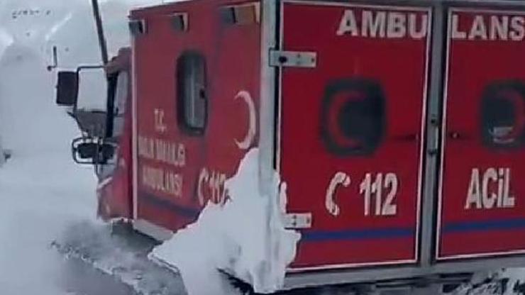 Bakan Koca: Vanda bir köyden çağrı aldığımız hastaya, ekiplerimiz Snowtrack ambulansla ulaştı