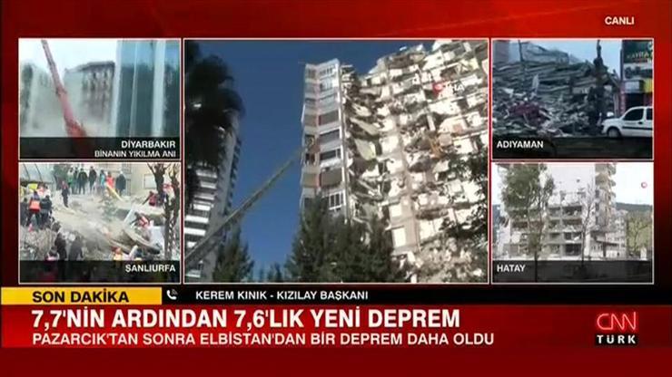 Türk Kızılay Genel Başkanı Kınıktan CNN TÜRKte önemli çağrı