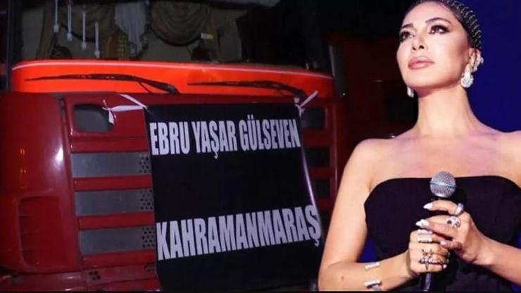 Ebru Yaşar afet bölgesine 3 TIR yardım gönderdi