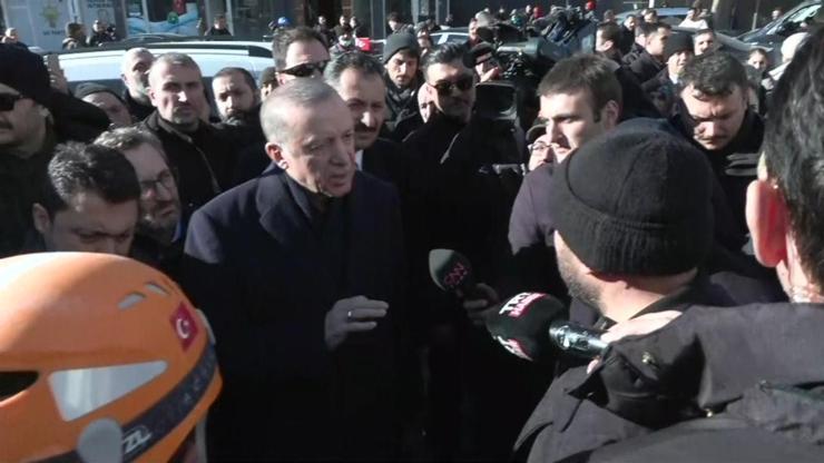 Cumhurbaşkanı Erdoğan Pazarcıkta vatandaşla görüştü