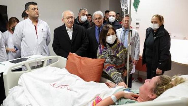 Kılıçdaroğlu çifti, Ankarada depremzedeleri ziyaret etti