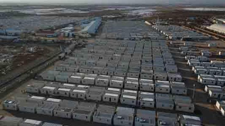 Malatyadaki konteyner kent havadan görüntülendi