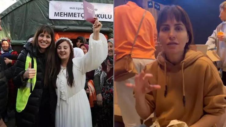 Aslı Tandoğan depremzede çiftin nikah şahidi oldu: O kadar çok duyguyu bir arada yaşadım ki