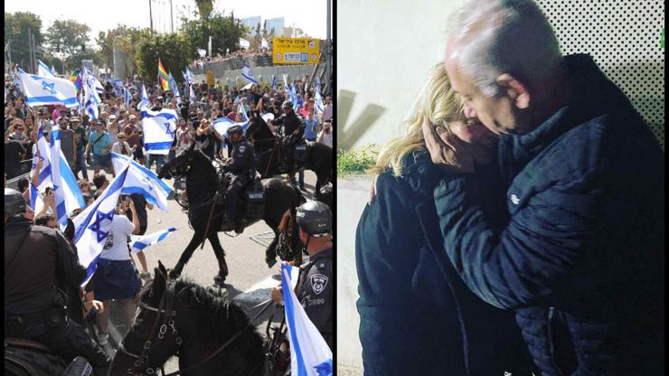Tel Aviv sokaklarında protesto: Netanyahunun eşi kuaförde mahsur kaldı