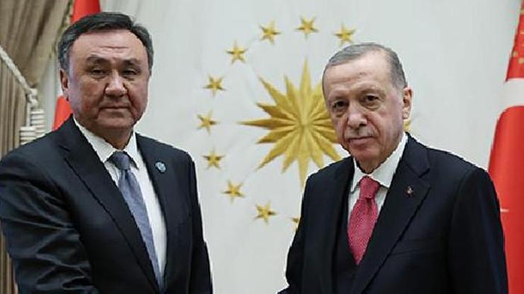 Cumhurbaşkanı Erdoğan, Türk Devletleri Teşkilatı Genel Sekreteri Ömüraliyevi kabul etti